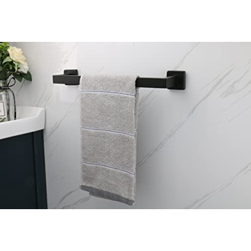 TocTen Bath Towel Rack - Sturdy Stainless Steel Towel Holder