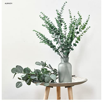 AUMVEYI 20pcs Faux Eucalyptus Stems for Floral Arrangements