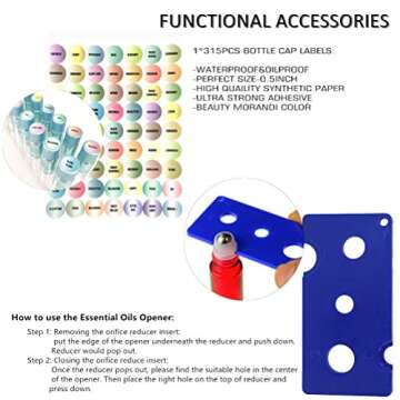 BOXIN 12pcs 5ml Essential Oils Bottles,Rose Gold Oil Roller Bottles For Essential Oils Mini,Perfume Roller Bottles Empty-Made Of High Borosilicate Glass