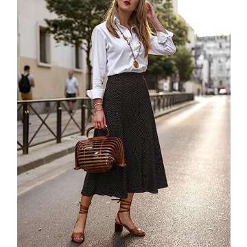 HOTOUCH Womens long Sleeve Cotton Button Down Collared Shirt/White/Small