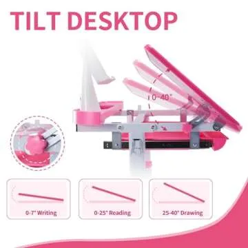 Diroan Kids Desk and Chair Set for Comfortable Study