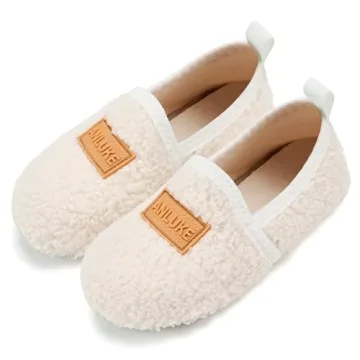 Cozy ANLUKE Kids Slippers with Non-Slip Sole for Toddlers