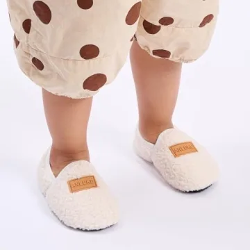 Cozy ANLUKE Kids Slippers with Non-Slip Sole for Toddlers