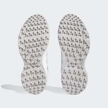 adidas Women's Tech Response Spikeless 3.0 Golf Shoes, Footwear White/Grey Two/Silver Metallic, 7