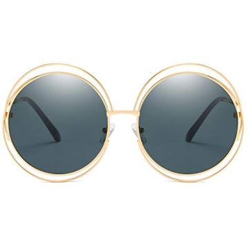 Dollger Round Sunglasses – Vintage Oversized Shades for Men & Women