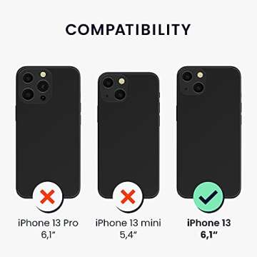 kwmobile Case Compatible with Apple iPhone 13 Case - TPU Silicone Phone Cover with Soft Finish - Cream