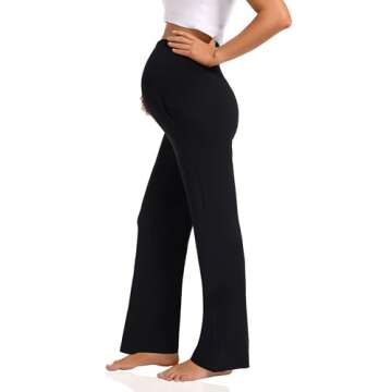 Foucome Women's Cozy Maternity Pants for Comfort
