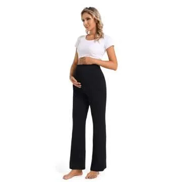 Foucome Women's Cozy Maternity Pants for Comfort