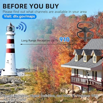 910 Miles Long Range Antenna with Double Reception