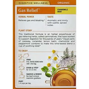 Traditional Medicinals Organic Gas Relief Tea - 16 Bags