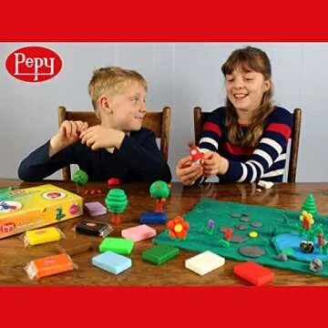 Pepy Plastilina Reusable and Non-Drying Modeling Clay; Set of 24 Bars, 1.4 Ounce Each, Perfect for Arts and Crafts Projects, Dark Blue
