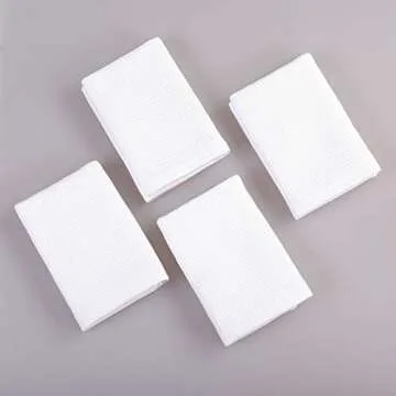 Premium 100% Cotton Kitchen Towel Set - 4 Super Absorbent Pieces
