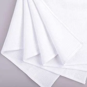 Premium 100% Cotton Kitchen Towel Set - 4 Super Absorbent Pieces