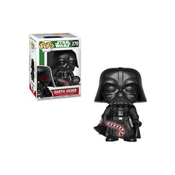 Funko Pop Star Wars: Holiday - Darth Vader with Candy Cane Collectible Figure, Multicolor