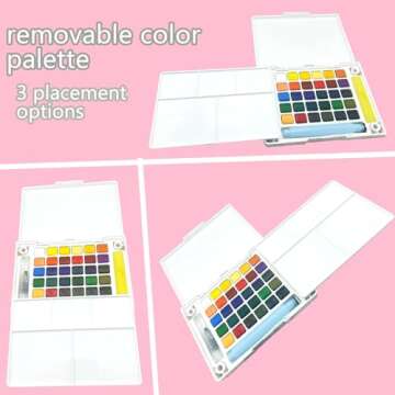 Portable MAIKEDEPOT Travel Watercolor Painting Set