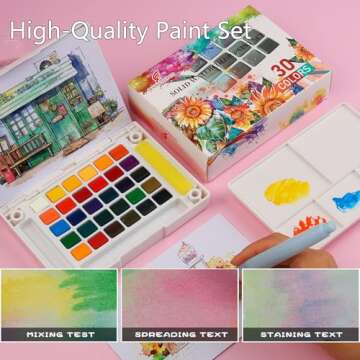 Portable MAIKEDEPOT Travel Watercolor Painting Set