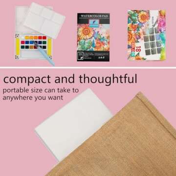 Portable MAIKEDEPOT Travel Watercolor Painting Set