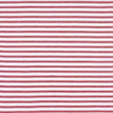 Cackleberry Home Red and White Ticking Stripe Placemats 13 x 19 Inches Woven Cotton Reversible, Set of 4