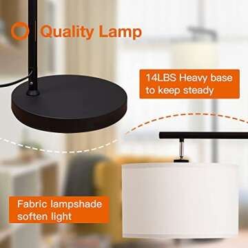 Addlon Montage Modern Floor Lamp - Mid Century Style for Any Room