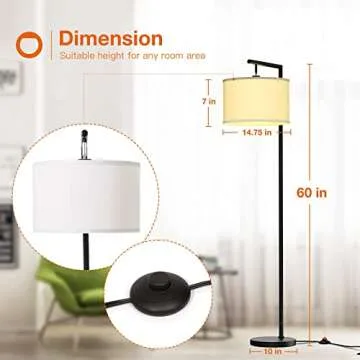 Addlon Montage Modern Floor Lamp - Mid Century Style for Any Room