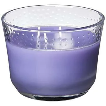 Glade Candle Tranquil Lavender & Aloe, Fragrance Candle Infused with Essential Oils, Air Freshener Candle, 3-Wick Candle, 6.8 Oz, 3 Count