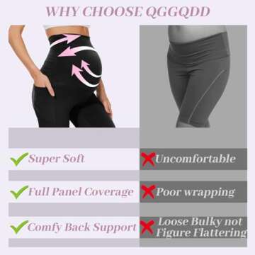 Comfortable QGGQDD Maternity Shorts with Pockets