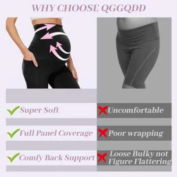 Comfortable QGGQDD Maternity Shorts with Pockets