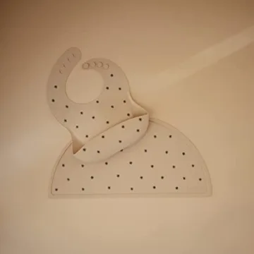 Mushie Silicone Baby Bib - Adjustable & Easy to Clean