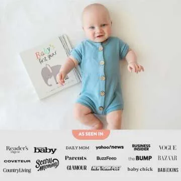 Lucy Darling Baby Memory Book, Themed Baby First Year Book, First 5 Years Journal & Photo Album for Baby Boy/Girl, Keepsake Books, Gender Neutral Memories & Milestone Book, Mom Gift - Little Animal