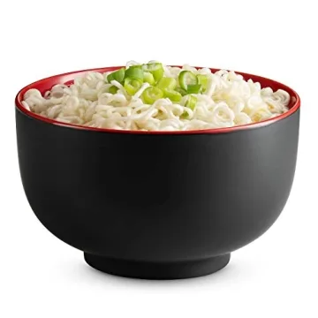 KooK Ramen Bowls Set - Large Ceramic Noodle Bowls