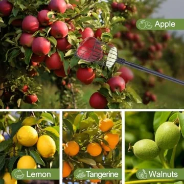 Adjustable Fruit Picker Pole & Basket - 9.6FT Tool