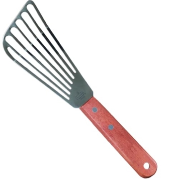La Cuisine Fish Slotted Spatula Turner - Versatile Kitchen Essential for Fish, Pancakes, and Burgers