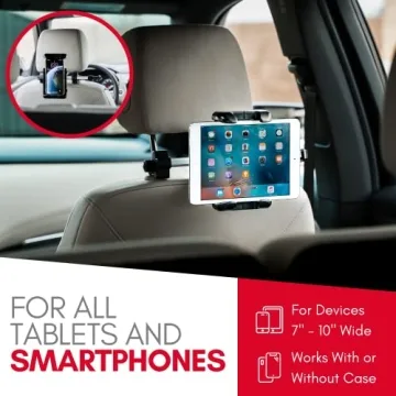 Macally Adjustable Car Tablet Holder for Backseat Entertainment