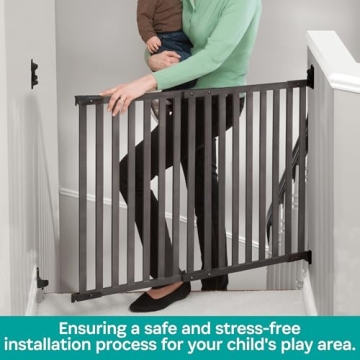 KidCo Bamboo Angle Mount Safeway Gate for Stairs