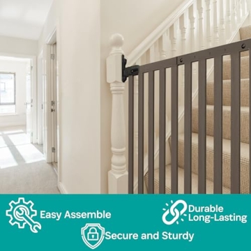 KidCo Bamboo Angle Mount Safeway Gate for Stairs