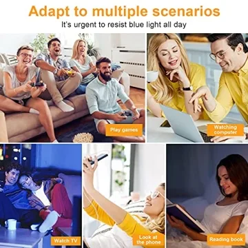 Craebuer Lightweight Blue Light Blocking Glasses for All