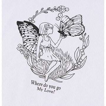 Butterfly Cartoon Girl Print Lace Patchwork Indie y2k Fairy Grunge Summer Women Cute Ribbed Crop Tank Tops (Butterfly Girl, S)