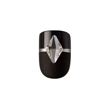 KISS imPRESS Press-On Nails Couture Collection Manicure Kit, ‘Lavish’, Patented Super-Hold Adhesive, 30 Fake Nails with 12 Accent Nails