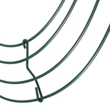 Stark 3 Pack Wire Wreath Frame Wire Wreath Making Rings Green for Christmas New Year Valentines Decoration (3 Pack 14 inch)