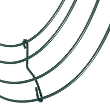 Stark 3 Pack Wire Wreath Frame Wire Wreath Making Rings Green for Christmas New Year Valentines Decoration (3 Pack 14 inch)