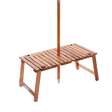 Premium Mini Picnic Table with Wine Holders - Business & Pleasure