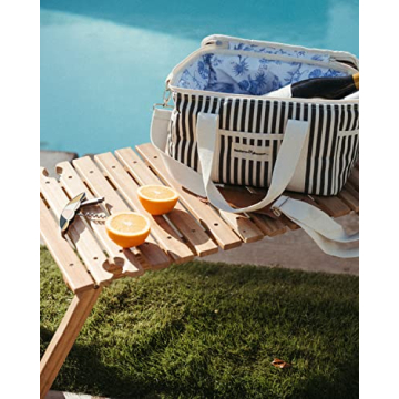 Premium Mini Picnic Table with Wine Holders - Business & Pleasure