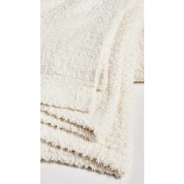 Barefoot Dreams CozyChic Throw Blanket in Cream
