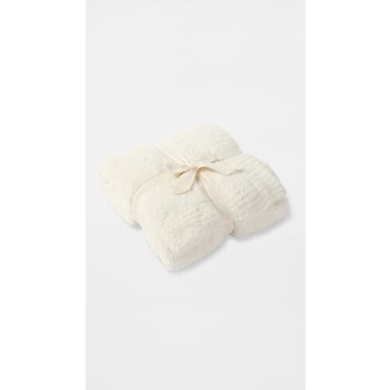 Barefoot Dreams CozyChic Throw Blanket in Cream
