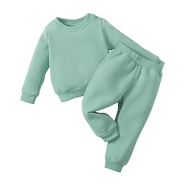 SOBOWO Toddler Winter Tracksuit Set for Cozy Comfort