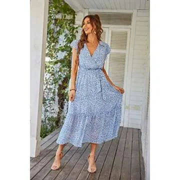 PRETTYGARDEN Floral Boho Dress for Summer Events