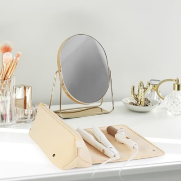 BAREFOOT CARIBOU Hair Tools Travel Bag with Heat Resistant Mat