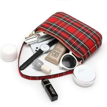 Trendy VINAIDA Plaid Shoulder Bag for Women - Perfect Gift