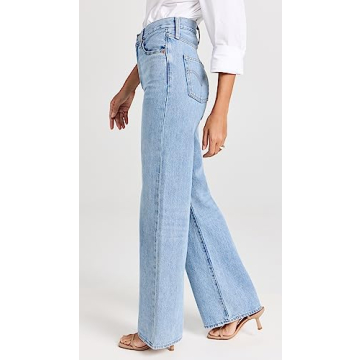 Flattering Levi's Women's Ribcage Wide Leg Jeans for Style