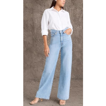 Flattering Levi's Women's Ribcage Wide Leg Jeans for Style